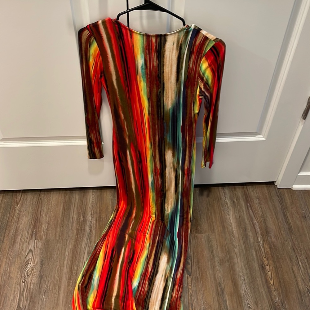 Fashion Nova Women Long Maxi dress Multi color